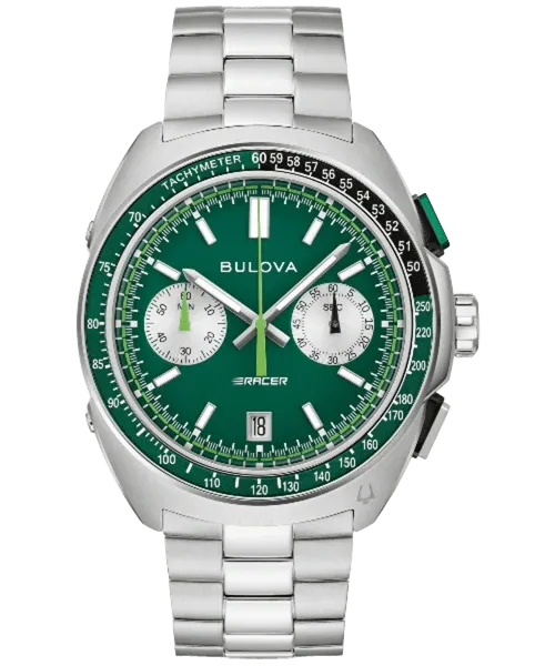 Reloj Bulova Racer Chronograph 98B468 Cuarzo 42 mm Verde
