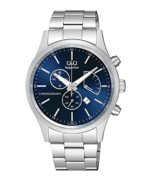 Q&Q C24A-002VY Hombre Azul Cronografo