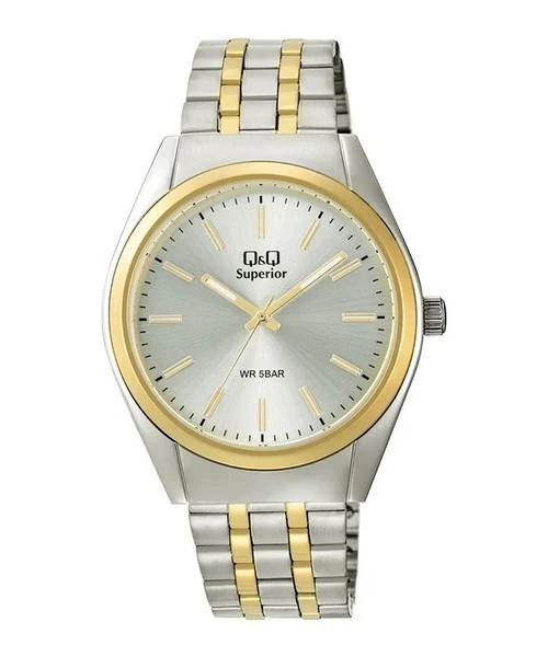 Q&Q S25A-002PY Hombre Bicolor