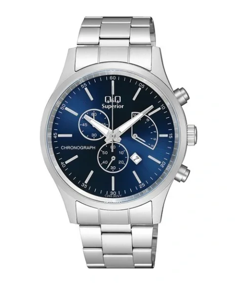 Q&Q C24A-002VY Hombre Azul Cronografo, foto 1