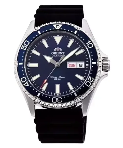 Orient Kamasu RA-AA0006L - Mako III Reloj de Buceo Automático 41.8mm Azul con Correa de Silicona, foto 1
