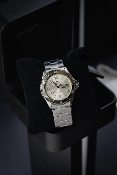 Orient RA-AA0821S – Reloj Diver Style Automático 41.8mm Esfera Blanca Acero con Cristal de Zafiro 200M, foto 8