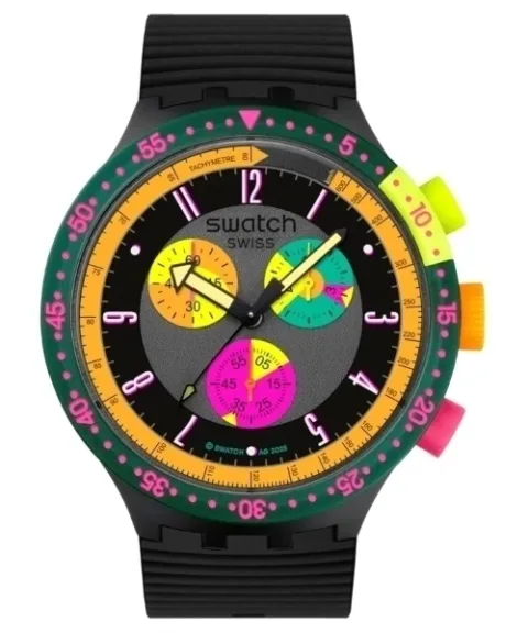 Swatch Neon Sepia SB02B104 - Cronógrafo Cuarzo Big Bold Retro Oversize, foto 1