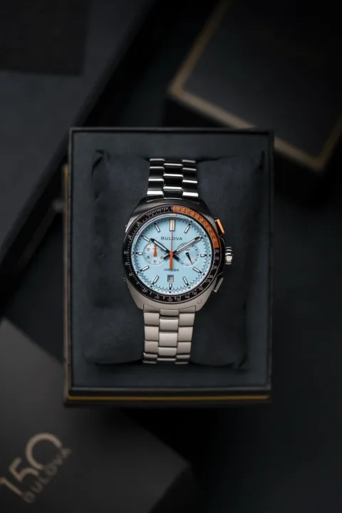 Bulova Racer 98B432 Cronógrafo Azul Claro, foto 3